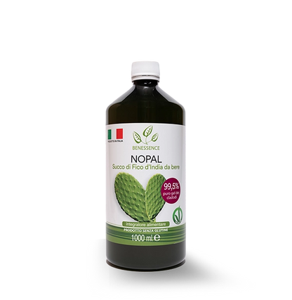 Succo di Fico d’India da bere al 99,5%: Nopal – Equilibrio del peso corporeo – 1L