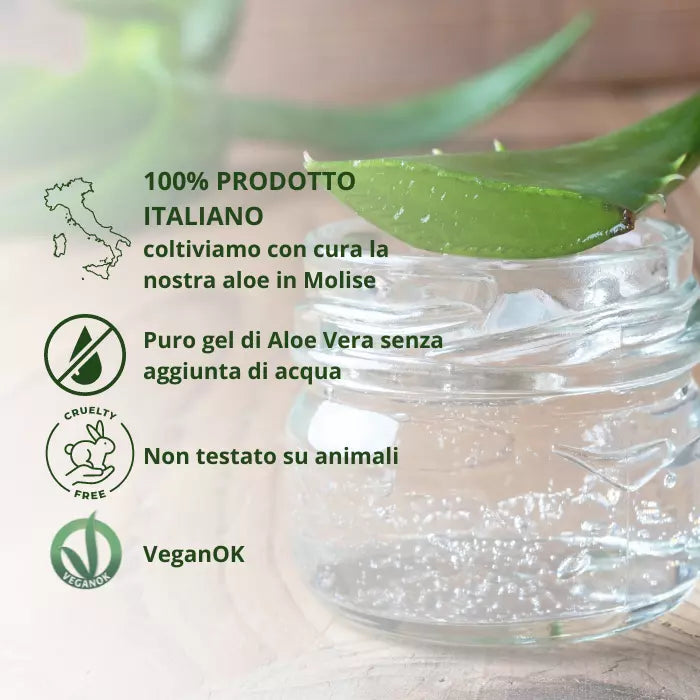 VeraSkin Gel di Aloe Vera Biologica 98,8% da 100 ml