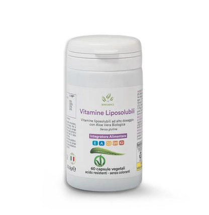 Vitamine Liposolubili, Coenzima Q10 e Aloe Vera – 60 cps