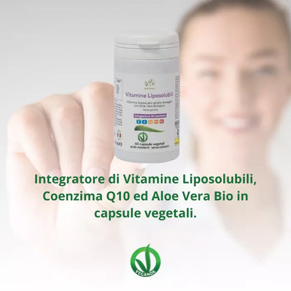 Vitamine Liposolubili, Coenzima Q10 e Aloe Vera – 60 cps