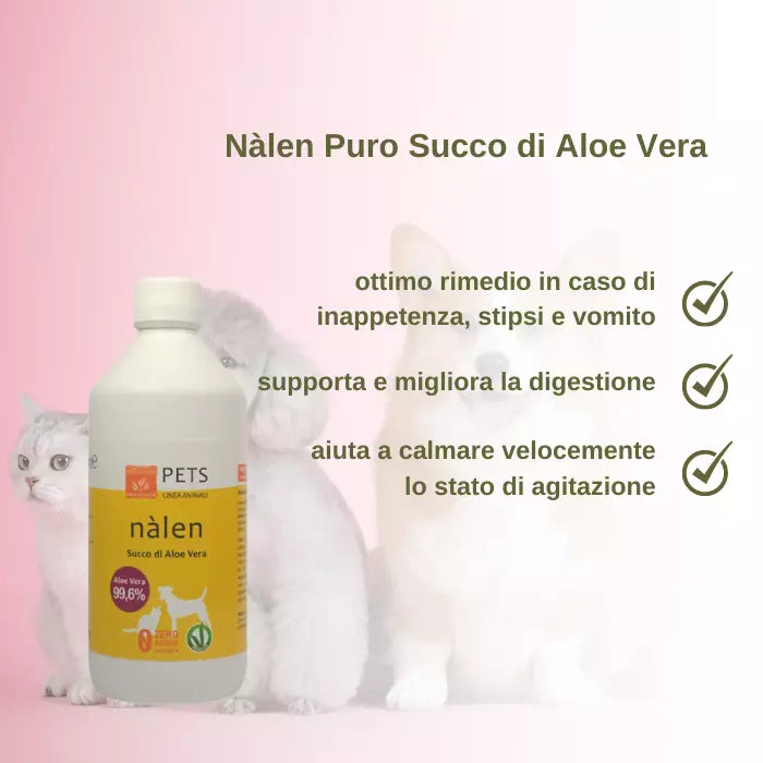 Nalen Succo di Aloe Vera 99,6% da bere per animali