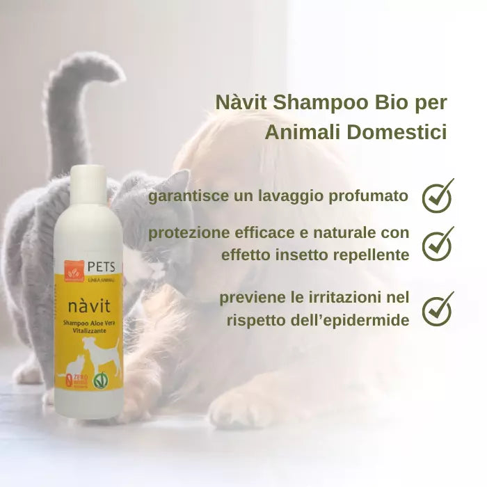 Nàvit Shampoo con Aloe Vera per animali domestici