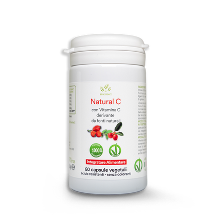 Natural C: capsule con Acerola e Rosa Canina-60 cps