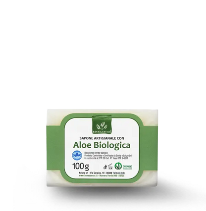 Sapone Artigianale con Aloe Vera Biologica – 100 g